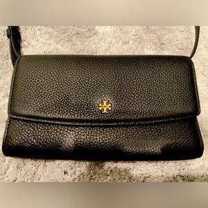 Tory Burch Black Crossbody Wallet Bag